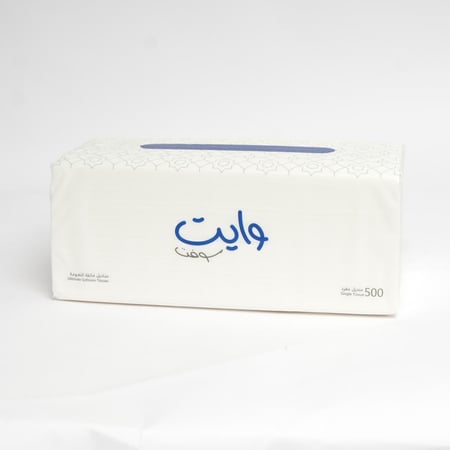 بكج 8 شدات مناديل حجم كبير وايت سوفت 5 طبقات