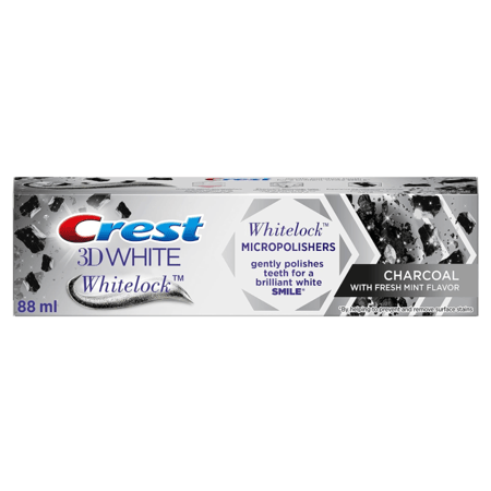 معجون تبييض الاسنان وايت لوك Crest 3D WHITE خلاصة الفحم