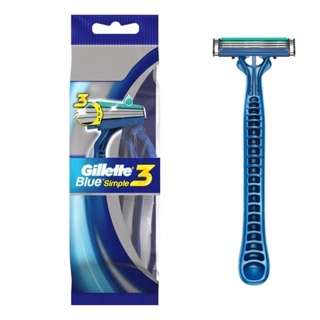 شفرات حلاقة رجالية Gillette بلو ثري سيمبل