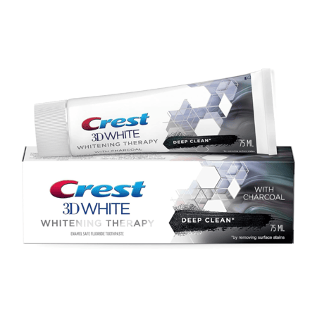 معجون تبييض الاسنان بالفحم Crest 3D WHITE تنظيف عميق