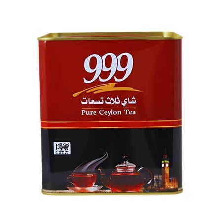 شاي ثلاث تسعات أسود ورقة كاملة شاي سيلاني فاخر افضل متجر شاي سيلاني