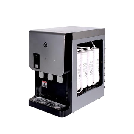 برادة ماء مع فلتر داخلي كلاسيك فضي - سقي اجهزة تحلية منزلية