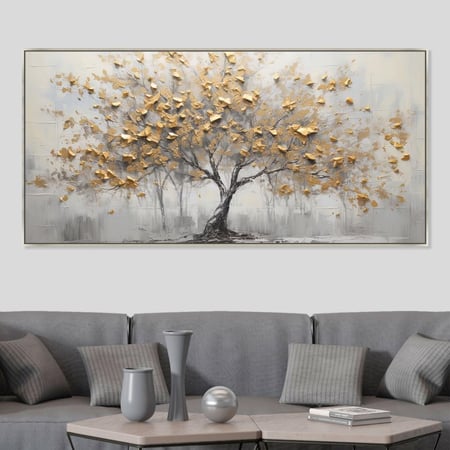 لوحة عرضية فن تجريدي تصميم عصري