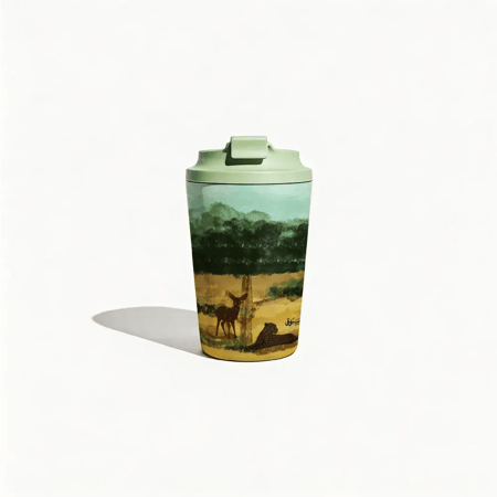 كوب لوحة الغزالة والفهد