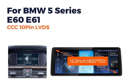 شاشة ام دبليو BMW 5 Series E60 E61 2003-2010