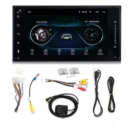 شاشة تويوتا كاربلاي لاسلكي 7 بوصة اندرويد صغير (MP5)