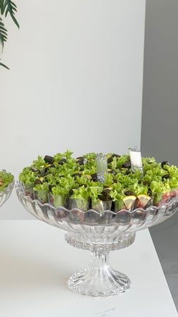 بكج ٢ صواني الكريستال مالح