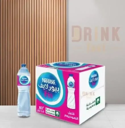 مياه نستله  ١٥٠٠ مل * ١٢ حبه