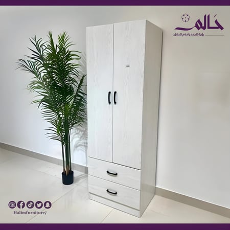 دولاب ملابس خشب 2 درفة – جودة عالية