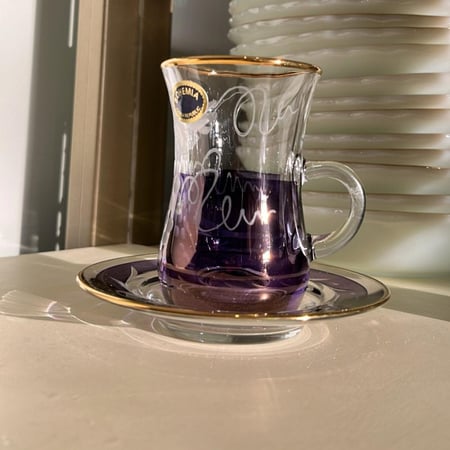 من النوادر طقم كرستال بوهيمي فاخر