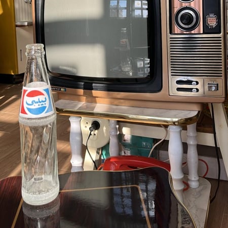 غرشة بيبسي ب شعار بيبسي فترة 1987 - الى 1991