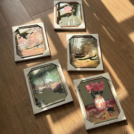 لوح المرايا | فنتج ونادرة بنقشات أنيقة