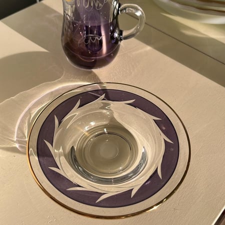 من النوادر طقم كرستال بوهيمي فاخر