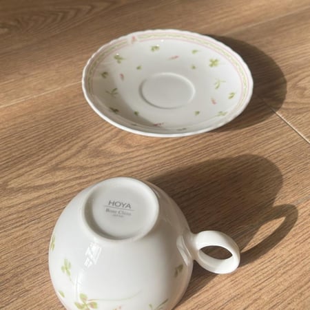 كوب مورد فنتج مصنوع من بورسلين العظام (Bone China) | صناعة يابانية ماركة HOYA