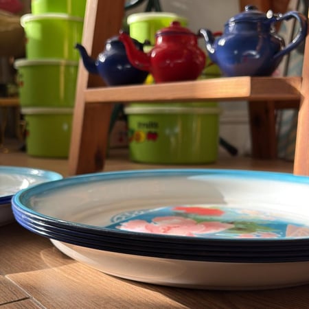 صحن غضار اصدار اصلي قديم | ختم السنبلة