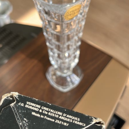 فازة كرستال فنتج صناعة فرنسية من Cristal d’arques