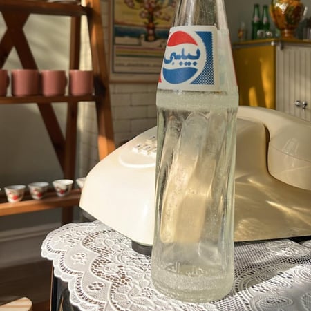 غرشة بيبسي ب شعار بيبسي فترة 1987 - الى 1991