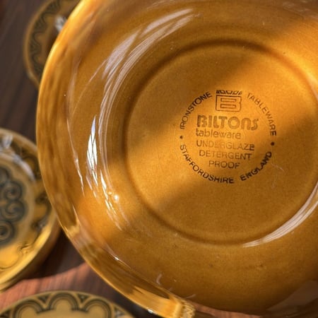 طقم صحون خزف فنتج | ماركة BILTOnS صناعة انجليزية