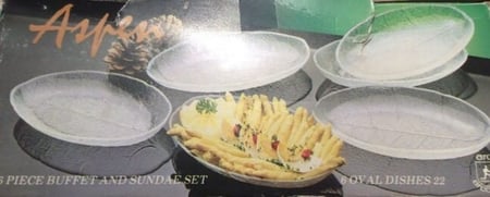 صحن فرنسي فنتج ماركة arcoroc نمط aspen