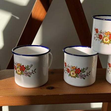 كوب غضار فنتج ختم السنبلة الأصلي