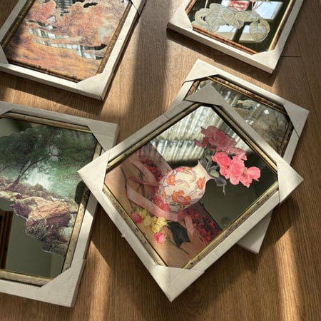 لوح المرايا | فنتج ونادرة بنقشات أنيقة