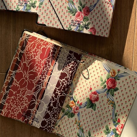 ملف يحتوي على دفاتر مقسّمه