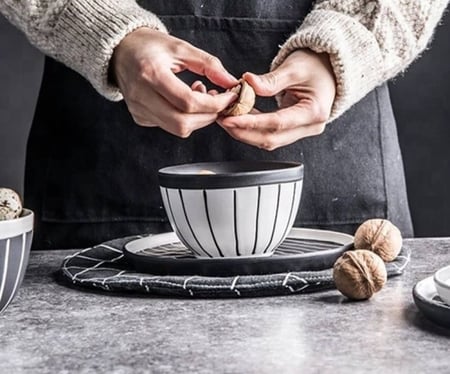 طقم اواني خزف من 8 قطع