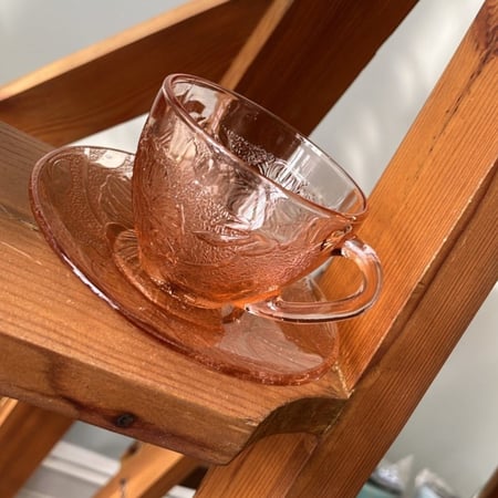 كوب زجاج vintage