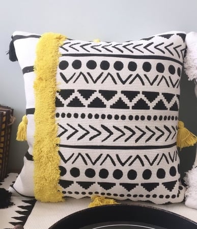 تلبيسة مخدة بوهيمي