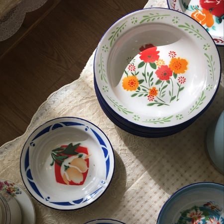 Dish صحون غضار مقاسات متنوعة