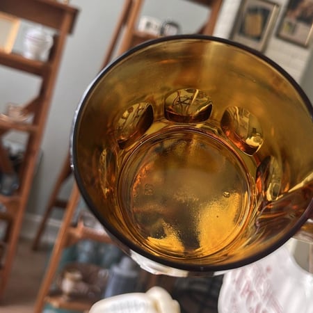 من أكواب لون الكهرمان الصناعة الكورية