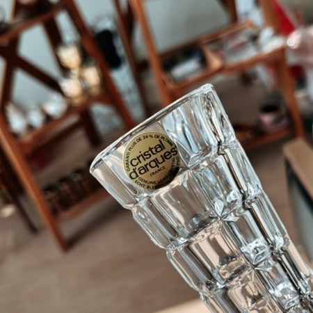 فازة كرستال فنتج صناعة فرنسية من Cristal d’arques