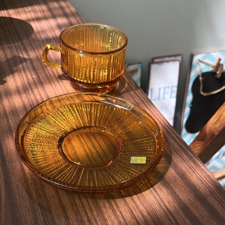 كوب كهرمان ياباني فنتج و من نوادر ماركة SOGA