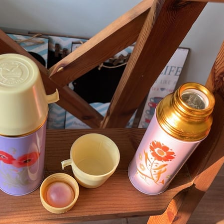 ترمس | مطارة فنتج من الداخل زجاج