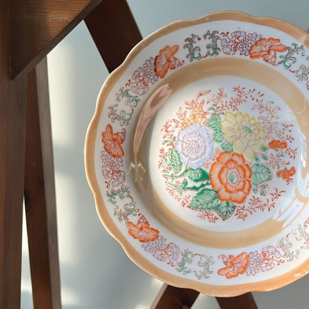 صحن عتيق | ختم صيني أحمر