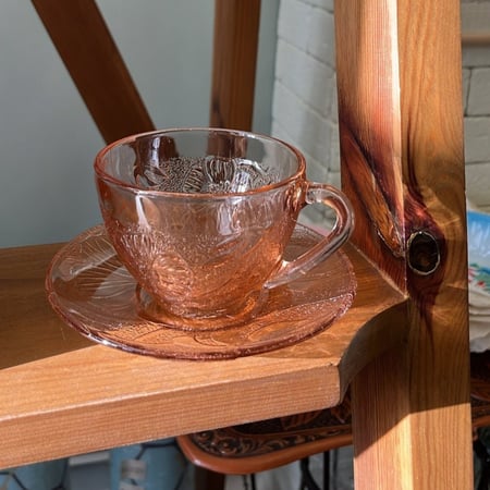 كوب زجاج vintage