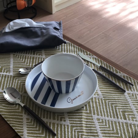 طقم من قطعتين | صحن وبادية