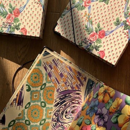 ملف يحتوي على دفاتر مقسّمه