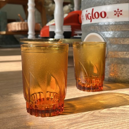 قلاص فنتج لون العنبر | صناعة اندونيسية