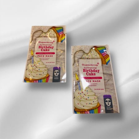قناع الوجه كيكة الميلاد vanilla ex tract and sprinkles sheet mask