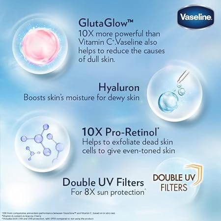 فازلين جلوتا - هيا لوشن - توهج مشرق (300 مل)