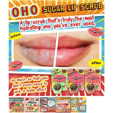 مقشر الشفاه بالسكر من اوهو