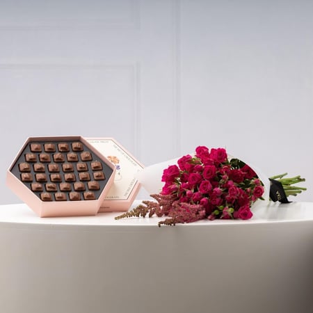 باقة عبق الأزهار مع بيكان الكراميل المملح من هانوفيرين