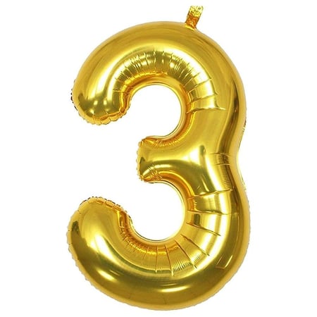 بالونات الارقام الذهبية