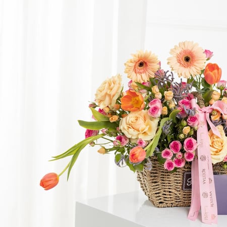 سلة التوليب الراقص