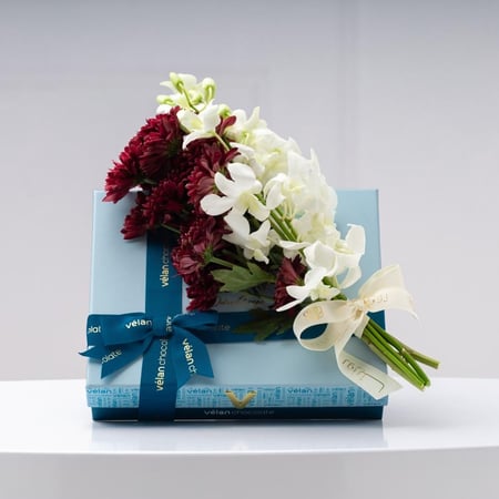 شوكولاتة دولسي كريب من فيلان مع أزهار الأقحوان