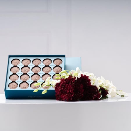 شوكولاتة دولسي كريب من فيلان مع أزهار الأقحوان