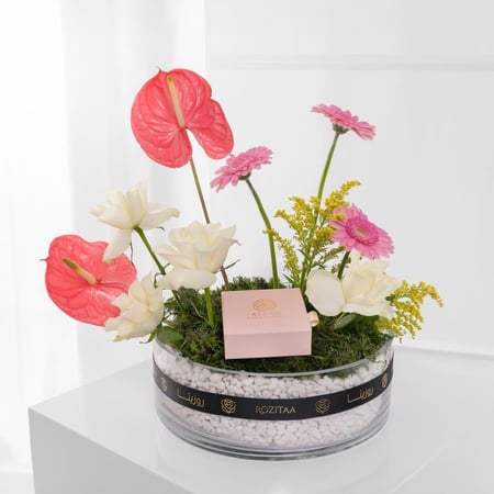 فازة حديقة الاحلام الشفافة