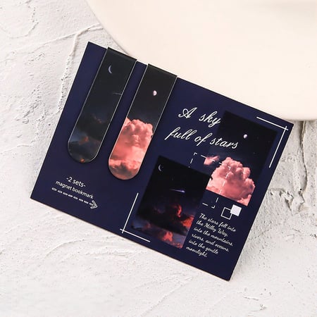 أطياف الطبيعة: فواصل كتب مغناطيسية - طقم قطعتين