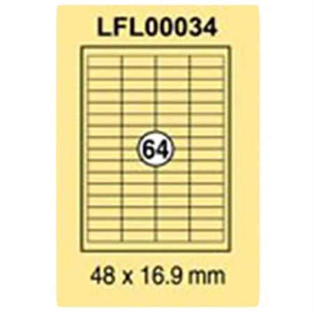 ورق ستيكر لاصق ابيض مطفي 100 ورقة Xel-lent LFL00034 A4